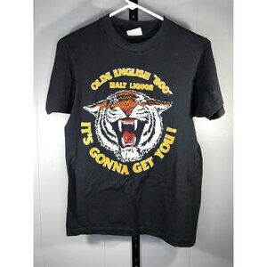 Vintage 80s Olde English Brand “800” Malt-Liquor Beer Tiger T-shirt mens MD